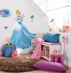 Komar Disney Papier peint photo non tissé autocollant et contours découpés Cendrillon XXL – Dimensions : 127 x 200 cm – Sticker mural pour chambre d'enfant, fille, princesse, taille réelle