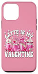 Coque pour iPhone 12 mini Pink Valentines Day Latte Is My Valentine Nurse Graphic