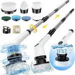 Electric Spin Scrubber Bathroom Cleaner Brush with 7 Replaceable Brush Heads