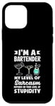 Coque pour iPhone 12 mini Barman drôle, je suis barman, sarcasme, stupidité