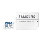 Samsung EVO Plus 128 GB Micro-SD med SD adapter