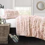 Lush Decor C43417P15-000 Belle 3Piece Quilt Set, Full/Queen, Pink Blush,Full/Queen