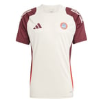 Bayern München Trenings T-Skjorte Tiro 24 EU - Beige/Shadow Red - adidas, størrelse Small