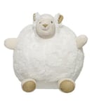 Déco de Noël Peluche décorative Lama blanc et doré H 20 cm