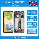 Samsung Galaxy A04S A047F Replacement LCD Display Screen Touch Digitizer + Frame