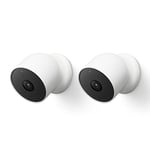 Google Nest Cam (Outdoor / Indoor, Battery) Security Camera - Smart Home WiFi Camera - Wireless, 2-Pack
