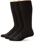 Wrangler Men's Western Boot Socks (Three Pairs), Black, X-Large (Pack of 3)