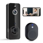 New Flash WiFi Video Doorbell Camera with Chime (Grey)