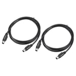 PS/2 Mouse and Keyboard Extension Cable 6P 4.92 Feet Male to Male 2Pcs