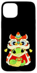 Coque pour iPhone 15 Plus Happy Lunar Chinese New Year 2025 Cute Baby Snake Dragon