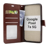 Crazy Horse Wallet Google Pixel 7a 5G (Brun)