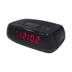 ACCTIM MIRAMAR USB ALARM CLOCK 16413 LED DISPLAY ELECTRIC 12 HOUR TIME BLACK NEW