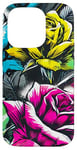 iPhone 14 Pro Floral Rose Botanical Art, Vibrant Street Style, Love Roses Case