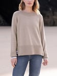 Celtic & Co. Alpaca Organic Cotton Crew Jumper, Taupe