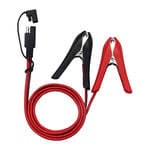 Pince crocodile à dégagement rapide pour voiture,câble d'extension de charge à énergie solaire,connecteur SAE,pince crocodile 14AWG,100cm #A