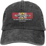 MiniMini Submarine Service Silver Dolphins Cold War Veteran Denim Hats Cowboy Hats Dad Hat