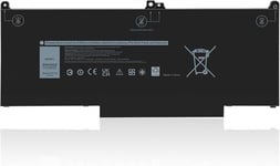 7.6V 60Wh MXV9V Batterie d¿Ordinateur Portable pour Dell Latitude 5300 E5300 5310 E5310, Inspiron 7300 E7300 7400 E7400 7306 Series, P96G P97G P99G P100G MXV9V 5VC2M 05VC2M 829MX 0829MX