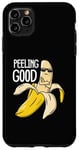 Coque pour iPhone 11 Pro Max Jeu de mots amusant à la banane Peeling Good