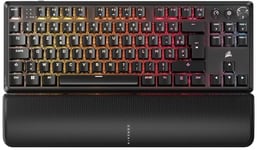 Corsair ORSAIR K70 Core TKL Wireless RGB Clavier de Jeu Mécanique sans Clé – Interrupteurs Linéaires MLX Red v2 Pré-Lubrifiés – Capuchons de Clé en ABS – AZERTY FR – Noir