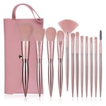 12Pcs Rose Gold Makeup Brushes Small Bean Paste Electroplated Makeup Brush2914