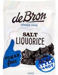 deBron Sugarfree Salt Liqorice - Sukkerfri Salt Lakris 100 g