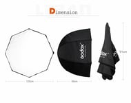 UK 120cm Godox Portable Octagon Softbox Umbrella Brolly Reflector for Speedlite