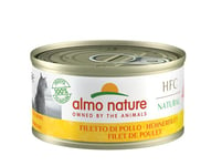 Almo Nature - HFC Natural avec Filet de Poulet -Nourriture humide pour chat adulte: 24 boîtes de 70g