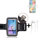 For Google Pixel 5a Neoprene armband + EARPHONES sports jogging running case