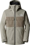 THE NORTH FACE Men's Fourbarrel Triclimate Jacket, Clay Grey/Tnf Black, XL