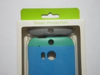 HTC One M8 Double Dip Hard Shell Cover Case HC C940 Genuine Official Blue