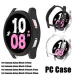 Hard PC Case for Samsung Galaxy Watch 6 Classic 47mm 43mm 44mm 40mm Protector