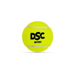 DSC Nitro Heavy Rubber Tennis Ball | Color: White | Pack of 2 | Premium Outer Felt for Greater Durability | Stitching Rubber Moulded | Ideal for Designed for Beginners