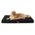 Bedsure Extra Large Dog Bed Washable - XXL Giant Dog Beds for Large Dogs and Human, Big Orthopedic Pillow with Removable Plush Sherpa Cover, Black, 137x111.5x10cm