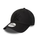 New Era Men's Mlb League Ess 940 New York Yankees Black/Black, OneSize