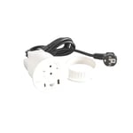 LEGRAND, Incara Disq 80 654710 Prise de Charge USB A+C, Prise de données FTP catégorie 6 RJ 45, Multiple, encastrable 15 W, câble de 2 m, 2 fiches P+E, Couleur : Blanc Ultra