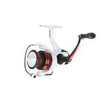 Abu Garcia Max Pro Spinning Reel, Freshwater Angler Fishing Pike Perch & Zander, Aluminum Spool, Robust Ambidextrous 1000s Reel Size 5.2:1 Gear Ratio White & Red