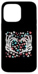 iPhone 14 Pro Max Skeleton Hand Heart Funny Bones Valentine's Day Men Women Case