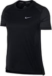 Nike 932499 W Nk Dry Miler , T-Shirt Femme, Noir - FR : S (Taille Fabricant : S)