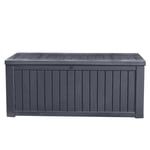 Keter 247606 Rockwood - Coffre de rangement - graphite - 570 L - 155x72,4x64,4cm