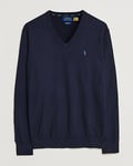 Polo Ralph Lauren Pima Cotton V-neck Pullover Hunter Navy