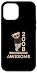 Coque pour iPhone 12 Pro Max Ours en peluche original Awesome 17e anniversaire homme femme 2008