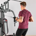 Fitfiu Fitness - Appareil de musculation multiposte GYM-200 avec poids a domicile. Une salle de gym a domicile pour tonifier les muscles.