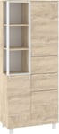 Lipasto Meblocross Vegas, 190x80x42 cm, valkoinen/beige