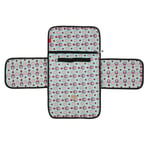 Portable Change Pad Front Zipper Multi Functional Travel Changer Mat For Baby