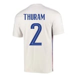 2020-2021 France Away Football Soccer T-Shirt (Lilian Thuram 2)