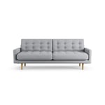 Habitat Fenner Fabric 3 Seater Sofa - Grey Ash Leg