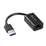 I/O Crest Adaptateur réseau USB 3.0 vers Gigabit Ethernet avec SuperSpeed 3.0 vers 10/100/1000 Mbps Base Ethernet LAN Adaptateur pour Mac OS X, Windows PC