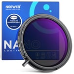 Neewer 82mm True Colors Variable ND&CPL Filter with Putter, ND3-64(1.5-6 Stops), 2 in 1 Adjustable Limited Neutral Density & CPL Filter, Multi Coated HD Optical Glass/Aluminum Frame/Scratch Resistant