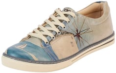 DOGO Homme Cuir Vegan Bleu Baskets - Meet me Halfway Motif-45