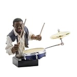 DRW Figurine Musicien Jazz Batterie 27 x 26 x 33 cm Hauteur